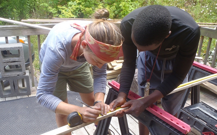 service learning on outdoor leadership course